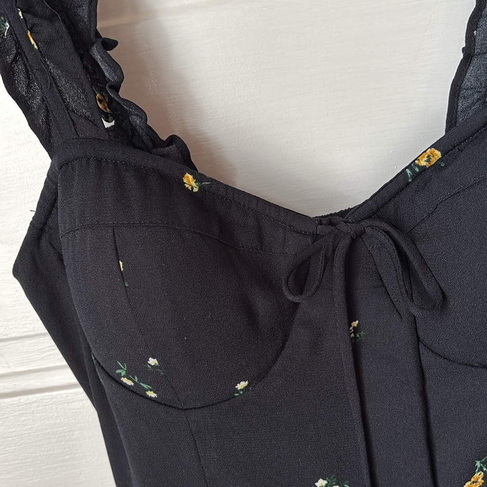 WILD FABLE FLORAL PRINT CROPPED WIDE LEG JUMPSUIT - Picture 6 of 12